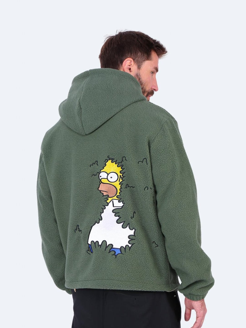 Thomas – Teddy-Hoodie Oversized-Passform Warm Unisex Grun