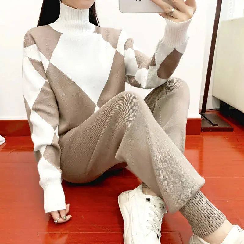 Tizia - Set 2 Teilig Elegant Modern Bequem Khaki