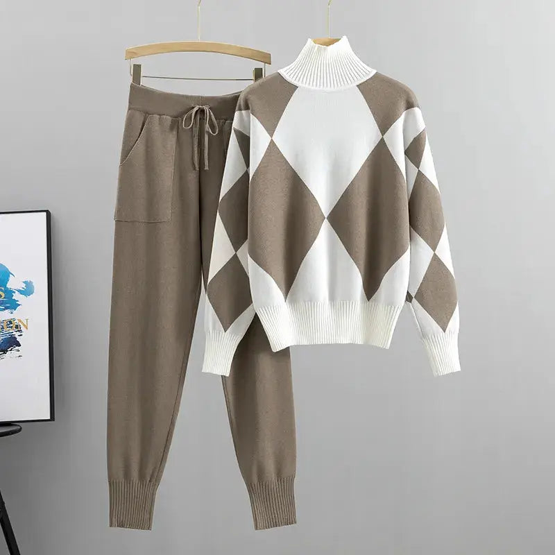 Tizia - Set 2 Teilig Elegant Modern Bequem Khaki