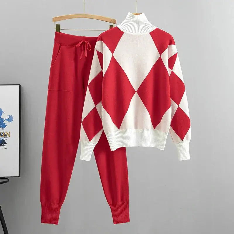 Tizia - Set 2 Teilig Elegant Modern Bequem Rot