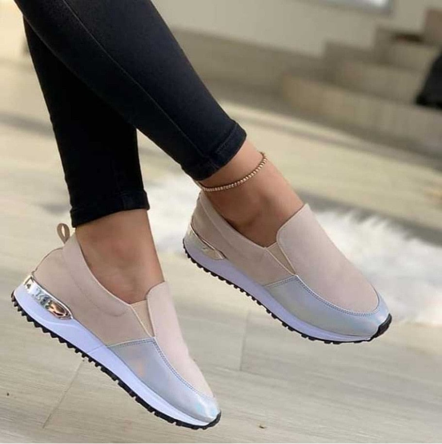 Tjorven - Sneakers Orthopädisch Bequem Atmungsaktiv Modern Gold