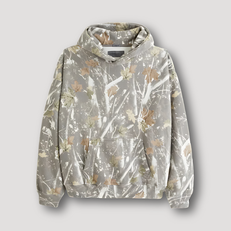 Torsten - Hoodie Oversized Outdoor Camouflage Warm Bequem Braun