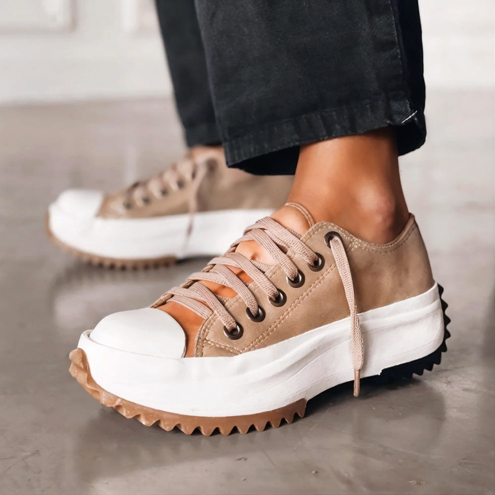 Trude - Stufen Gepolstert Ganztägig Bequem Orthopädisch Beige