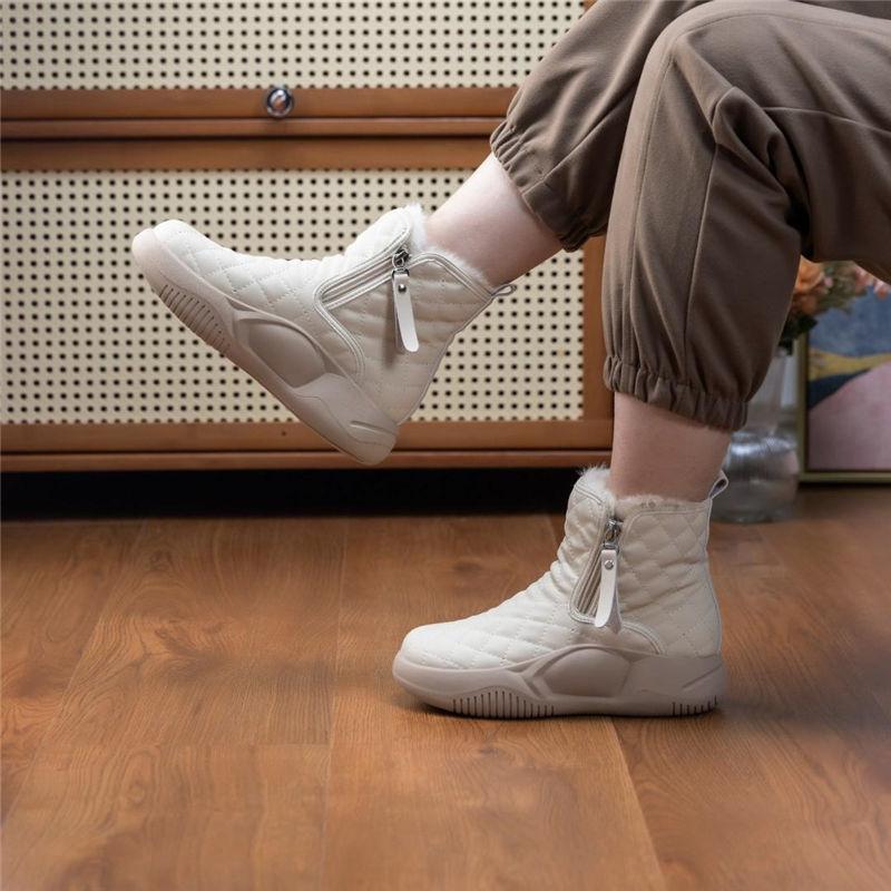 Tryphosa - Schneestiefel Wasserdicht Warm Rutschfest Robust Khaki
