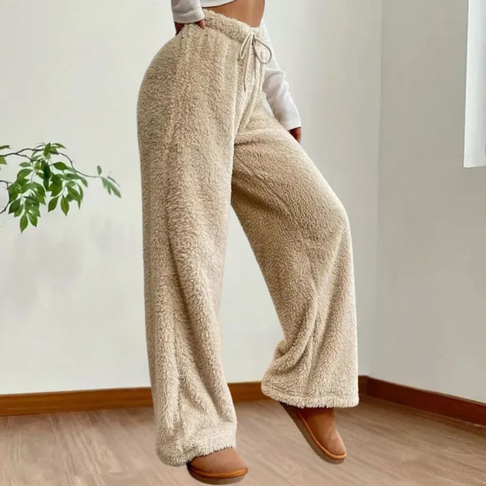 Udele- Warme & kuschelige Plüschhosen für Frauen Aprikose