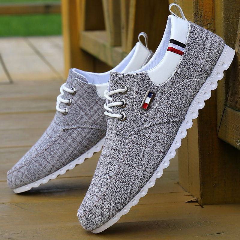 Ulmar - Herren Alle Jahreszeiten-Canvas-Schuhe mit Schnürung Grau
