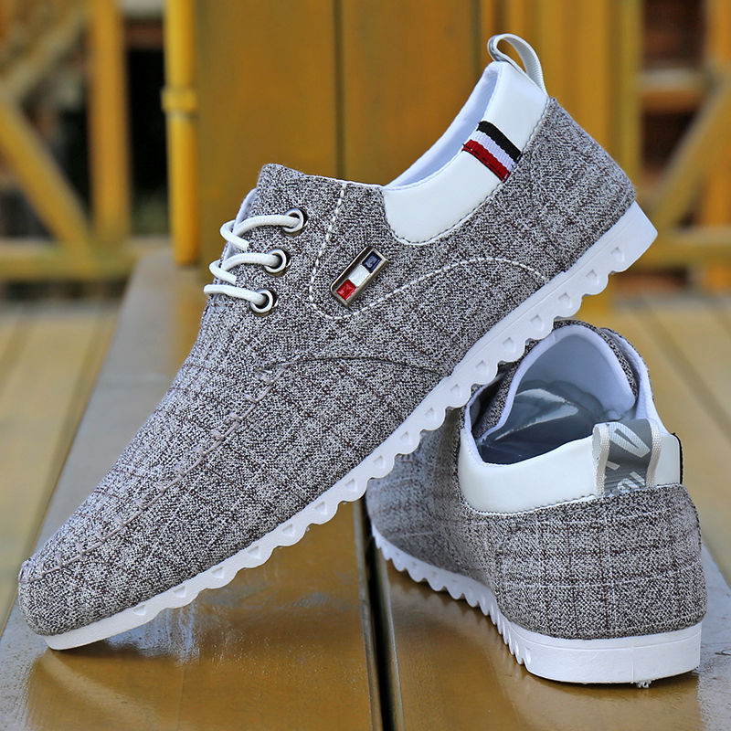 Ulmar - Herren Alle Jahreszeiten-Canvas-Schuhe mit Schnürung Grau 2