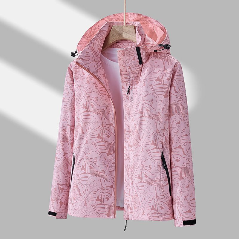 Ulrike - Windbreaker Jacke Wasserdicht Winddicht Leicht Rosa