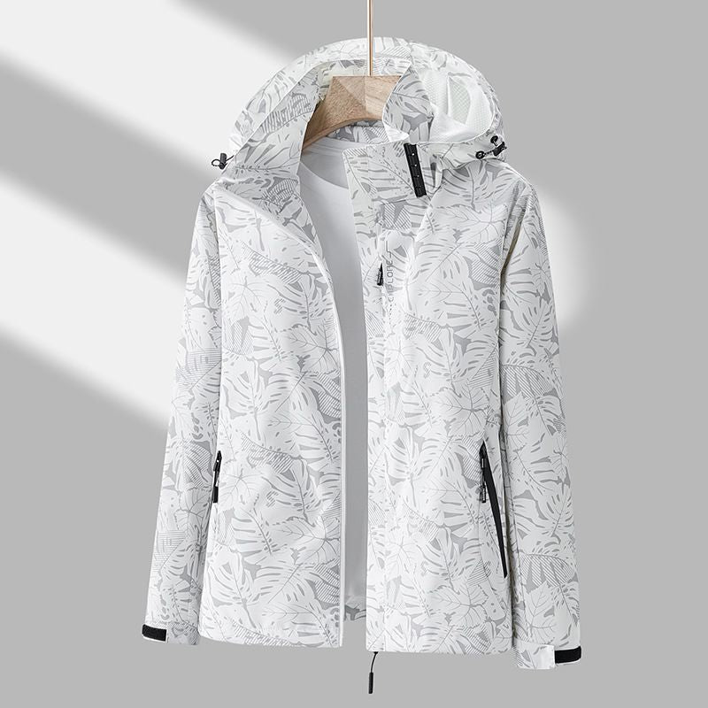 Ulrike - Windbreaker Jacke Wasserdicht Winddicht Leicht Weiß