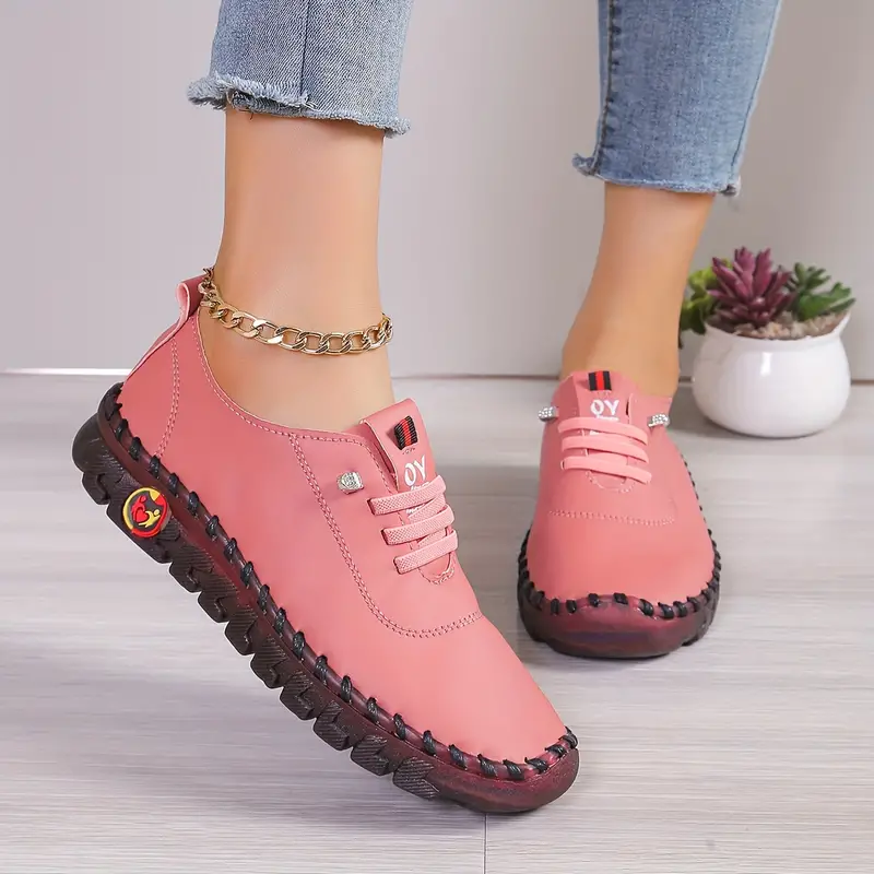 Ulviya - Sneaker Bequem Rutschfest Komfort Ergonomisch Rosa