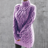 Lyra - Eleganter und warmer langer Rollkragenpullover