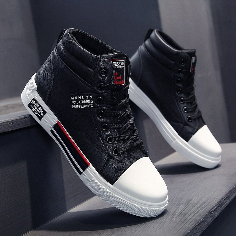 Urian – Klassische Herren Schnürschuhe in hoher Form Schwarz