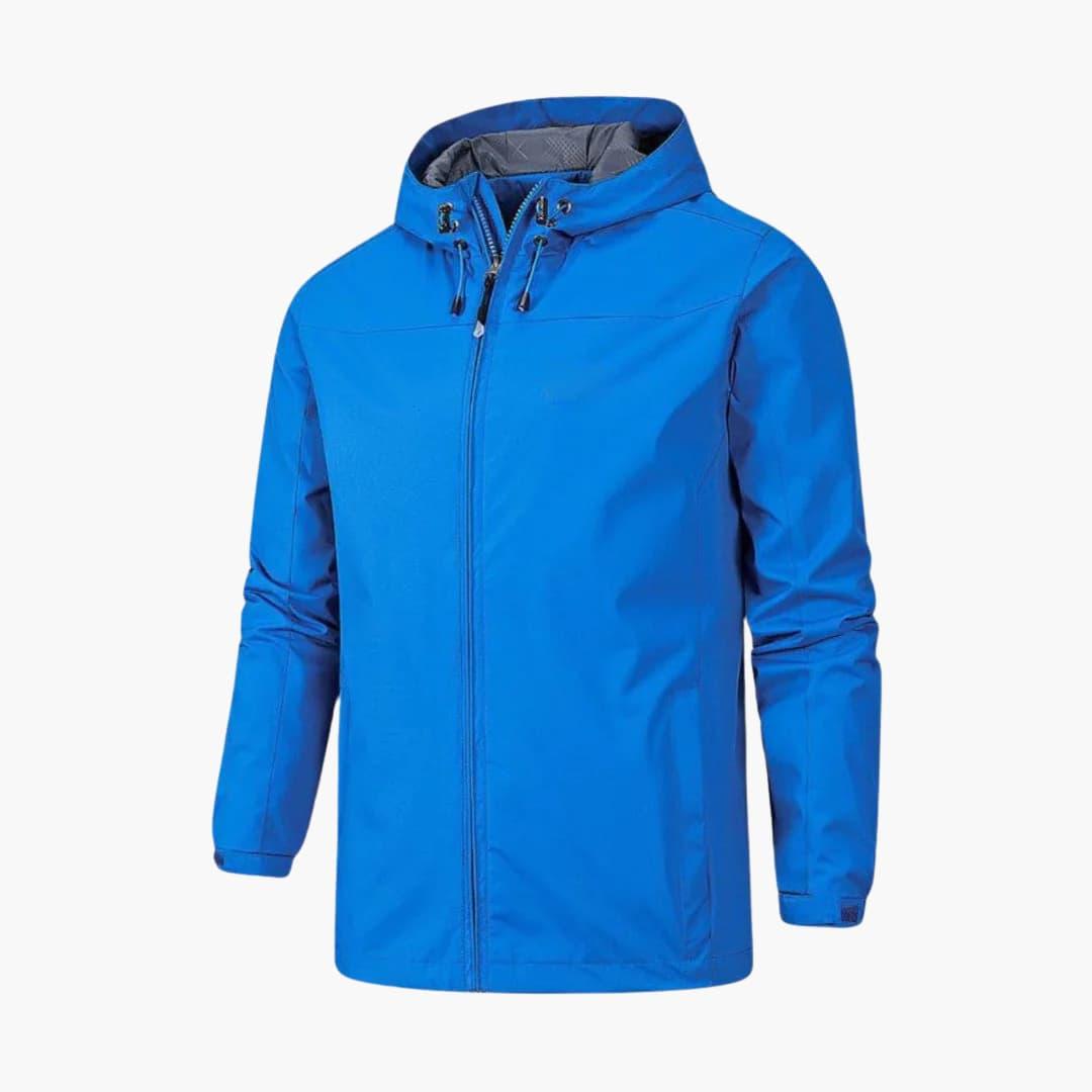 Valentin – Wasserdichte Atmungsaktive Herren Regenjacke Blau