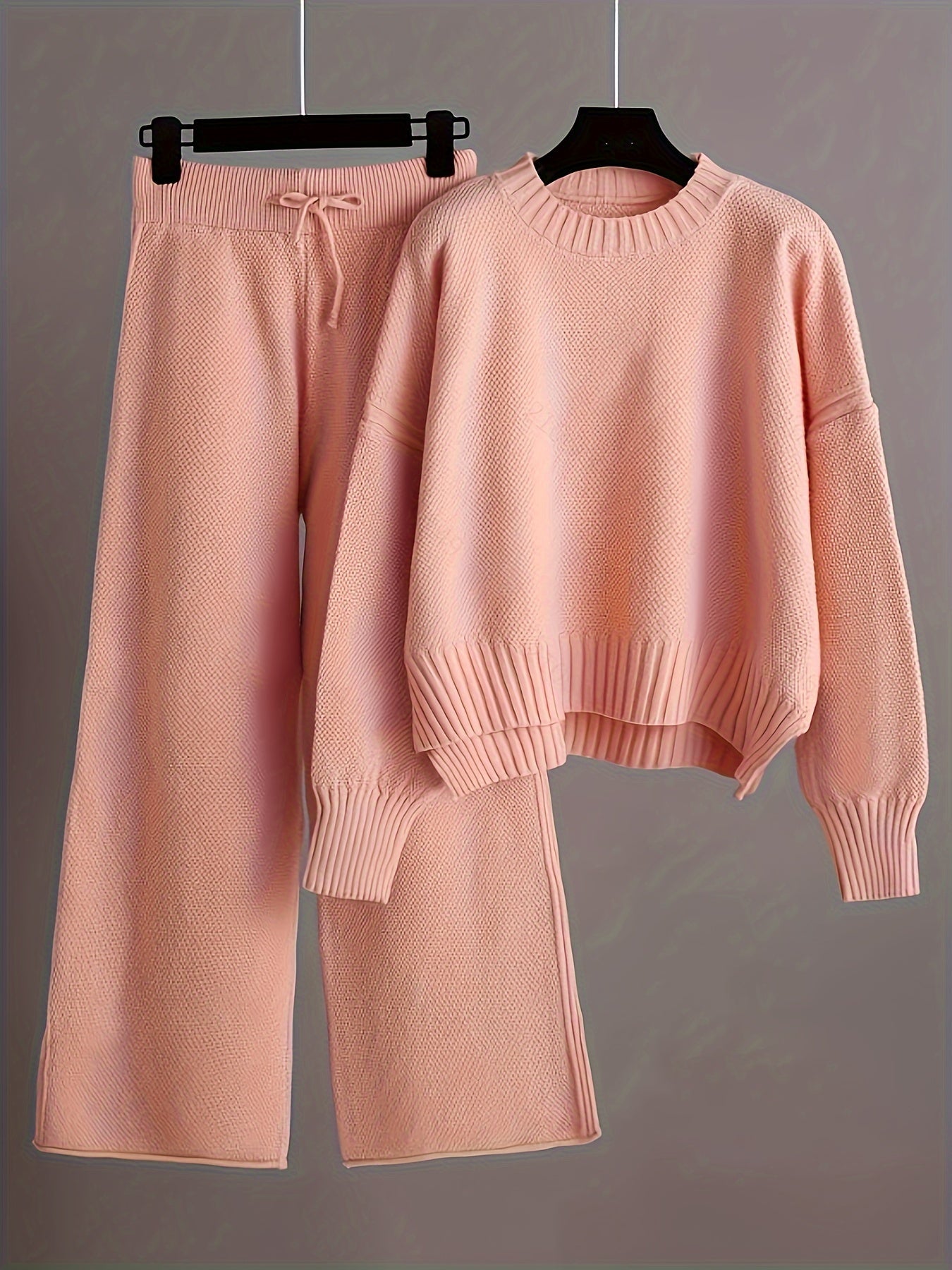 Valeria - Kuscheliges Warmes Damen Set Rosa