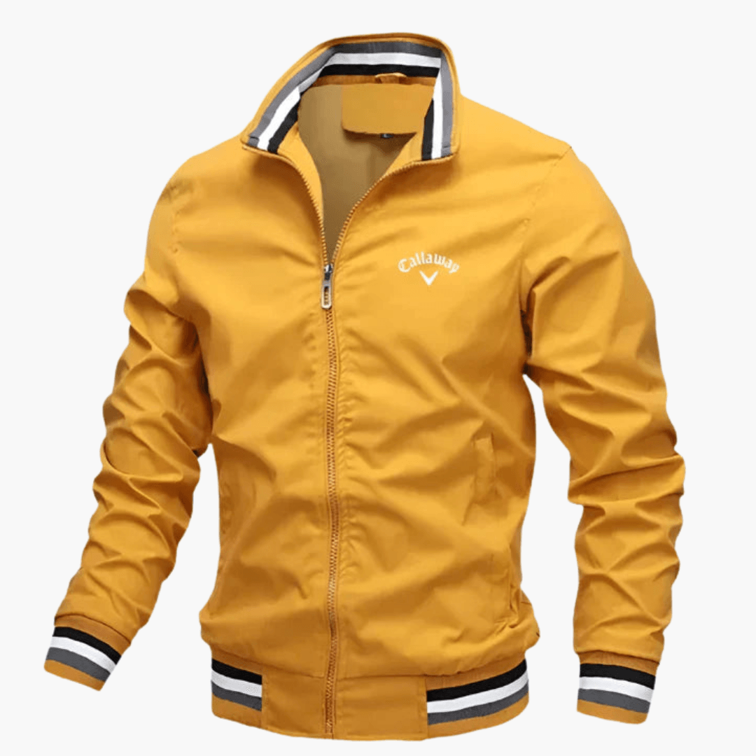 Valerius – Premium Herrenjacke Winddicht & Vielseitig Elegant Gelb