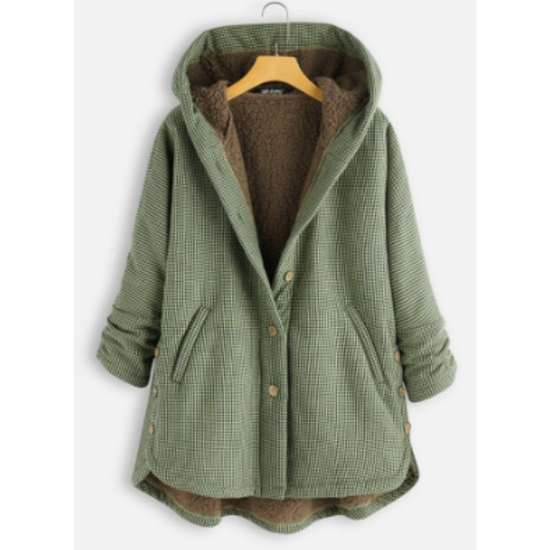 Vanda – Eleganter Damen Kapuzenpulli für Freizeit & Alltag Grün