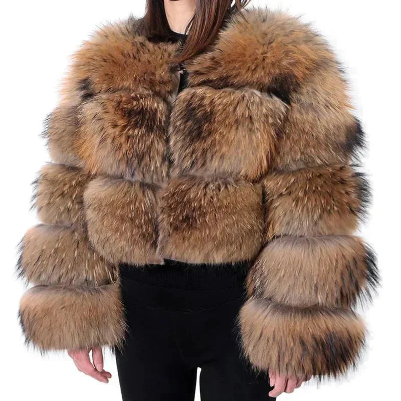 Vanessa – Adair Luxuriöser Wintermantel für Damen Braun