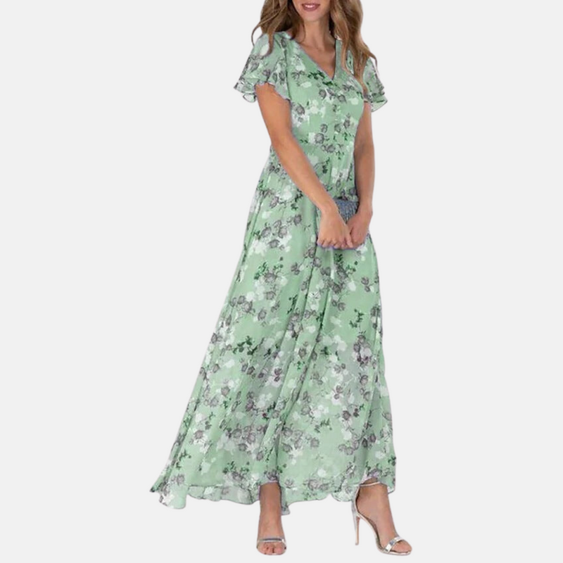 Isabella - Elegantes Sommerkleid mit Blumenmuster