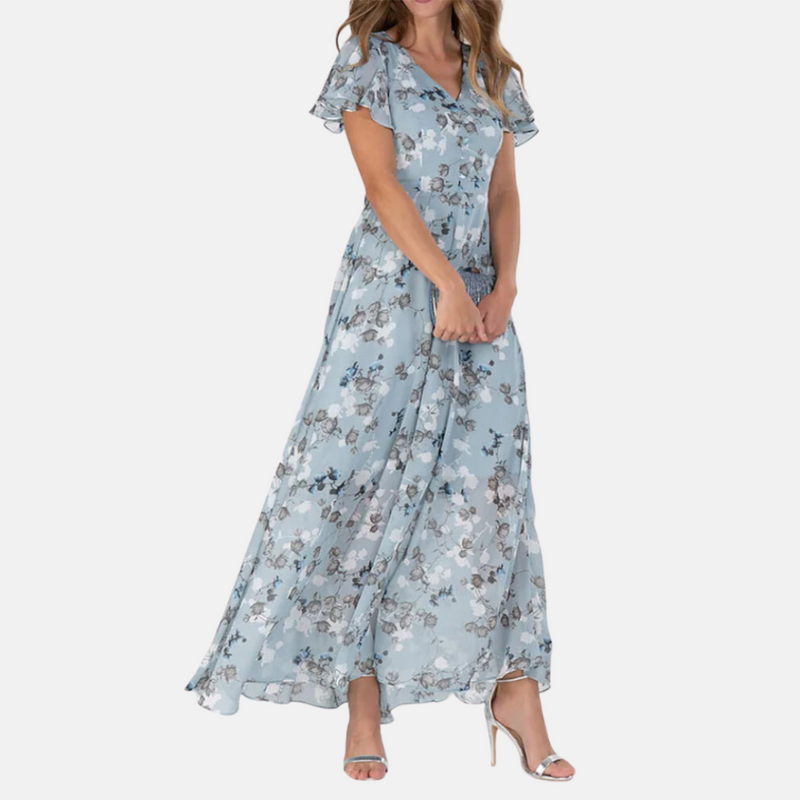 Isabella - Elegantes Sommerkleid mit Blumenmuster