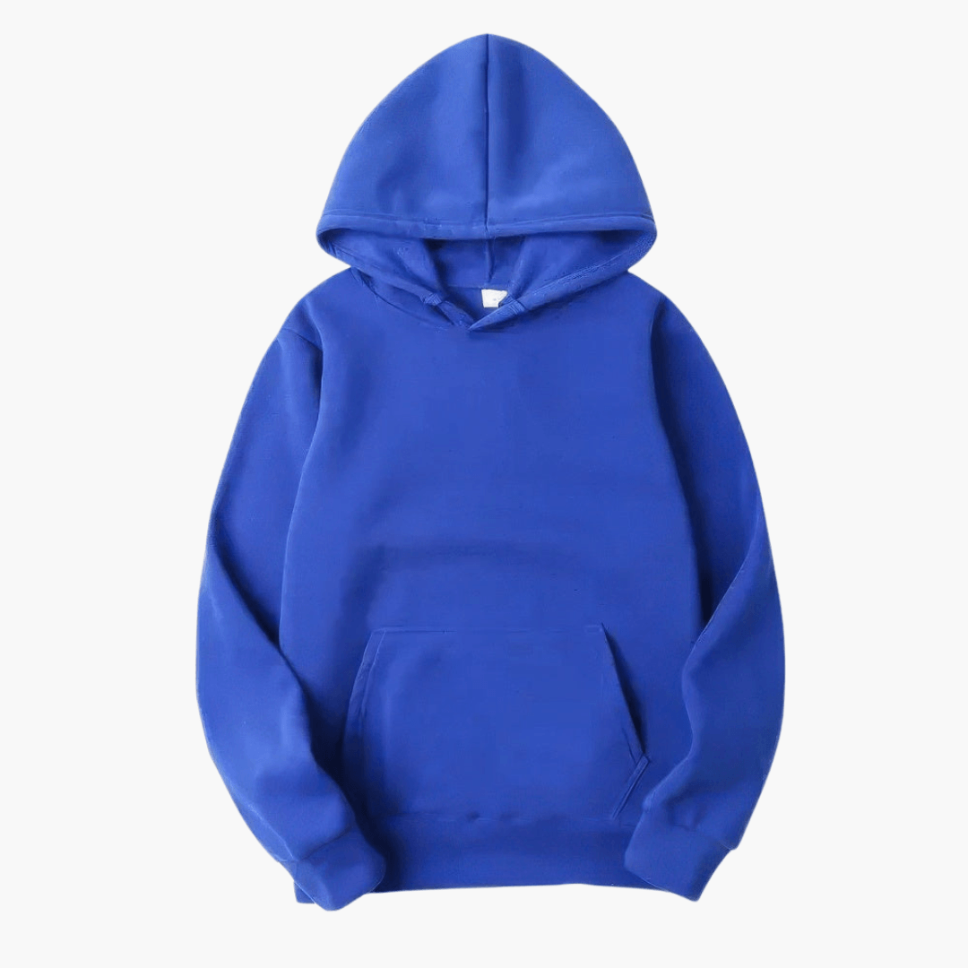 Viktor – Figurbetonter Unisex Kapuzenpullover Casual Style Blau