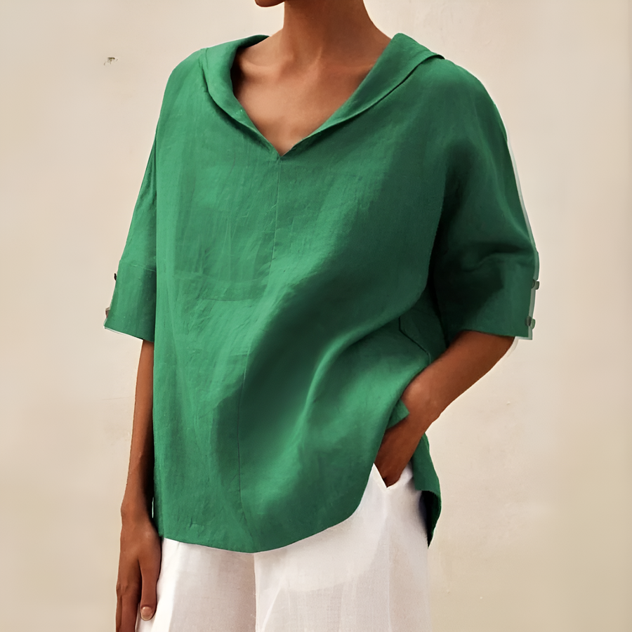 Viveka- Elegante Damenbluse Grün