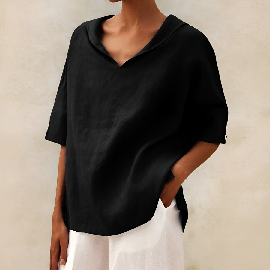 Viveka- Elegante Damenbluse Schwarz