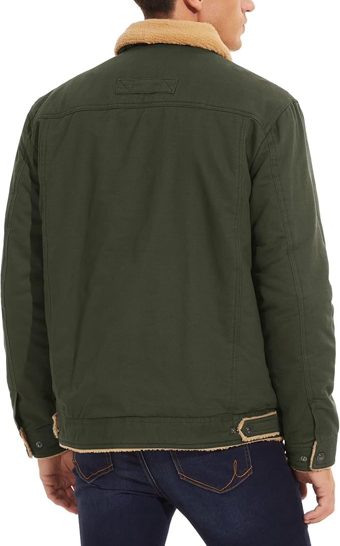 Vreni – Dicker Warmer Herren Wintermantel Outdoor Grün