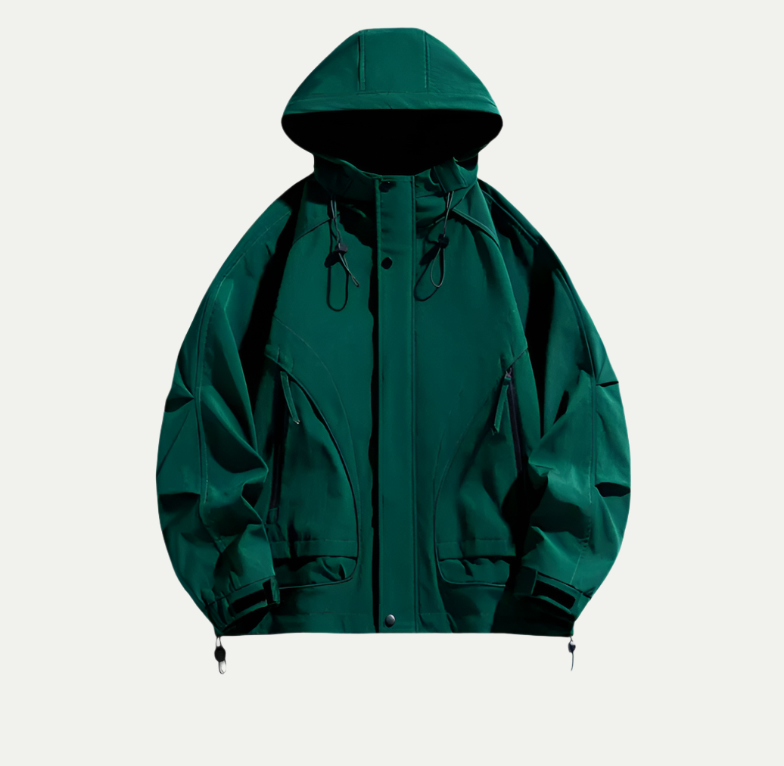 Charly - Wasserdichte Leichtjacke mit Verstellbarer Kapuze