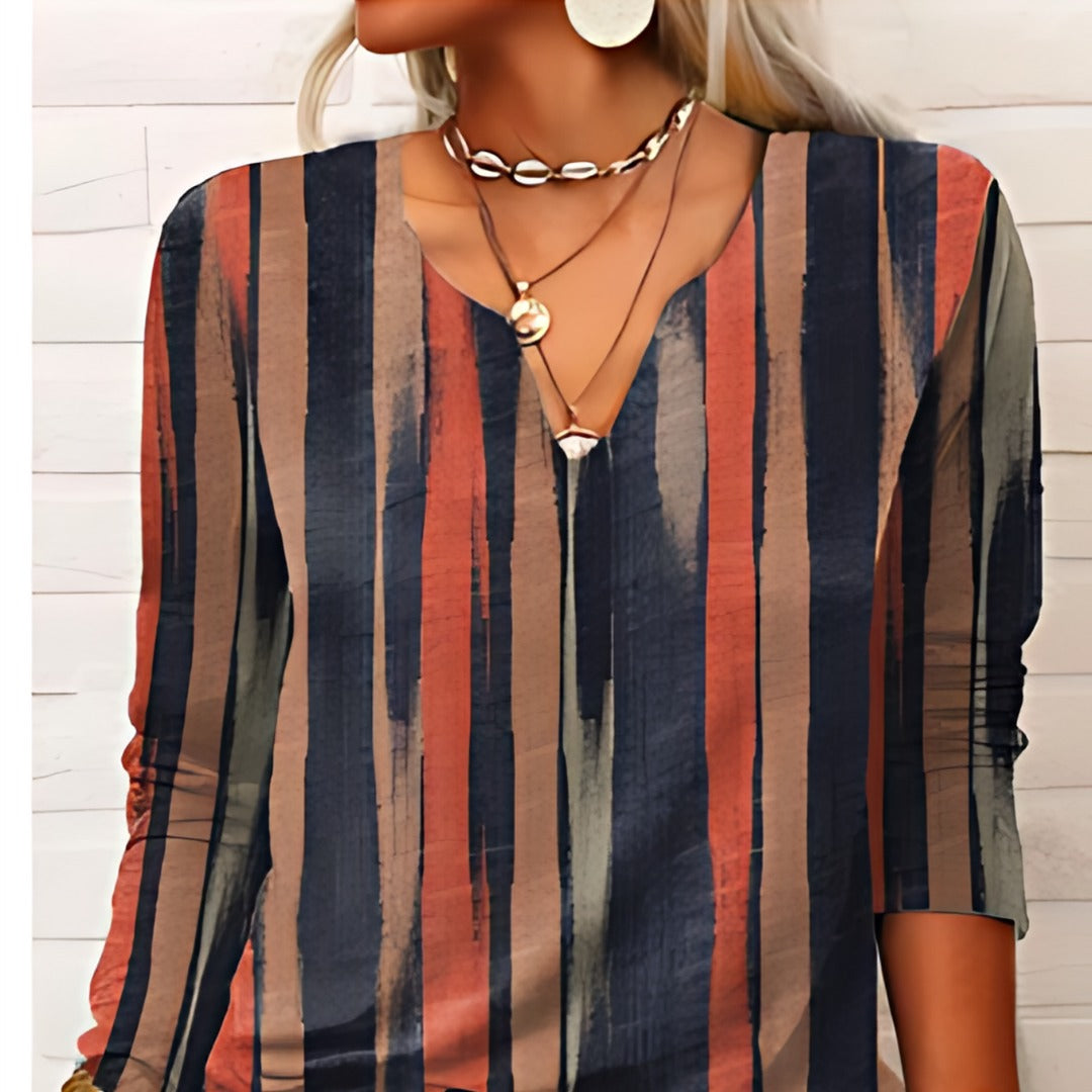 Cymbella - Damen Bequeme Bluse Vintage Charme