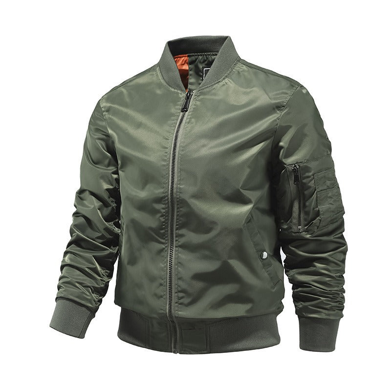 Jörg - Klassische Herren-Bomberjacke mit Reißverschluss
