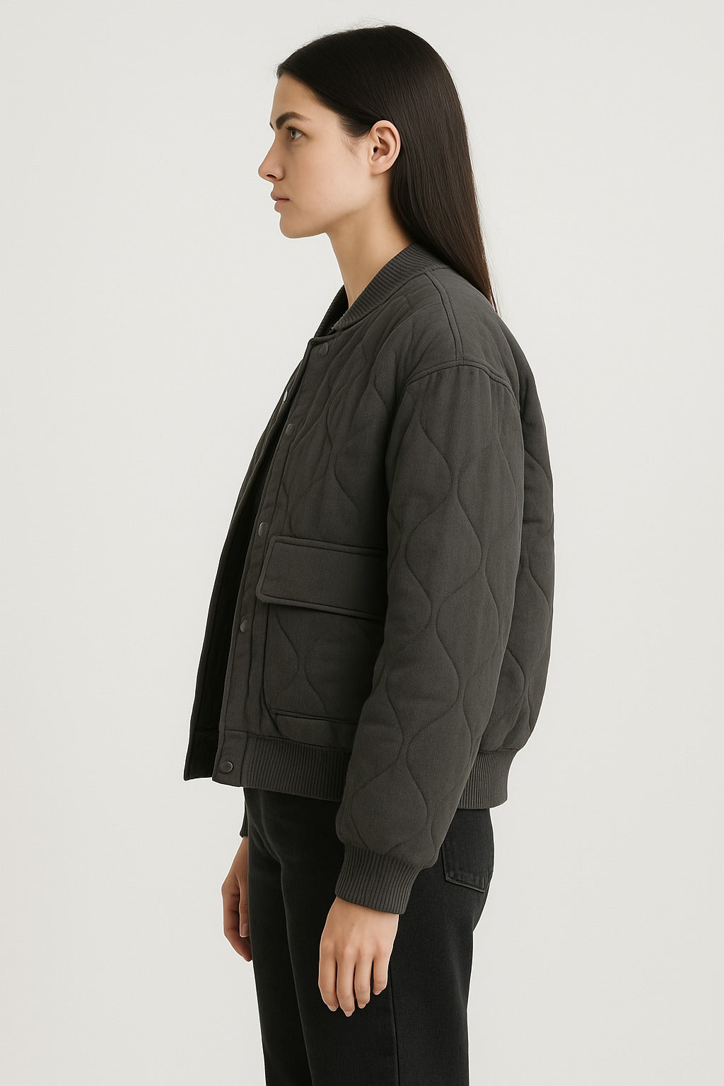 Gisela – Lässige Oversized Bomberjacke Für Damen