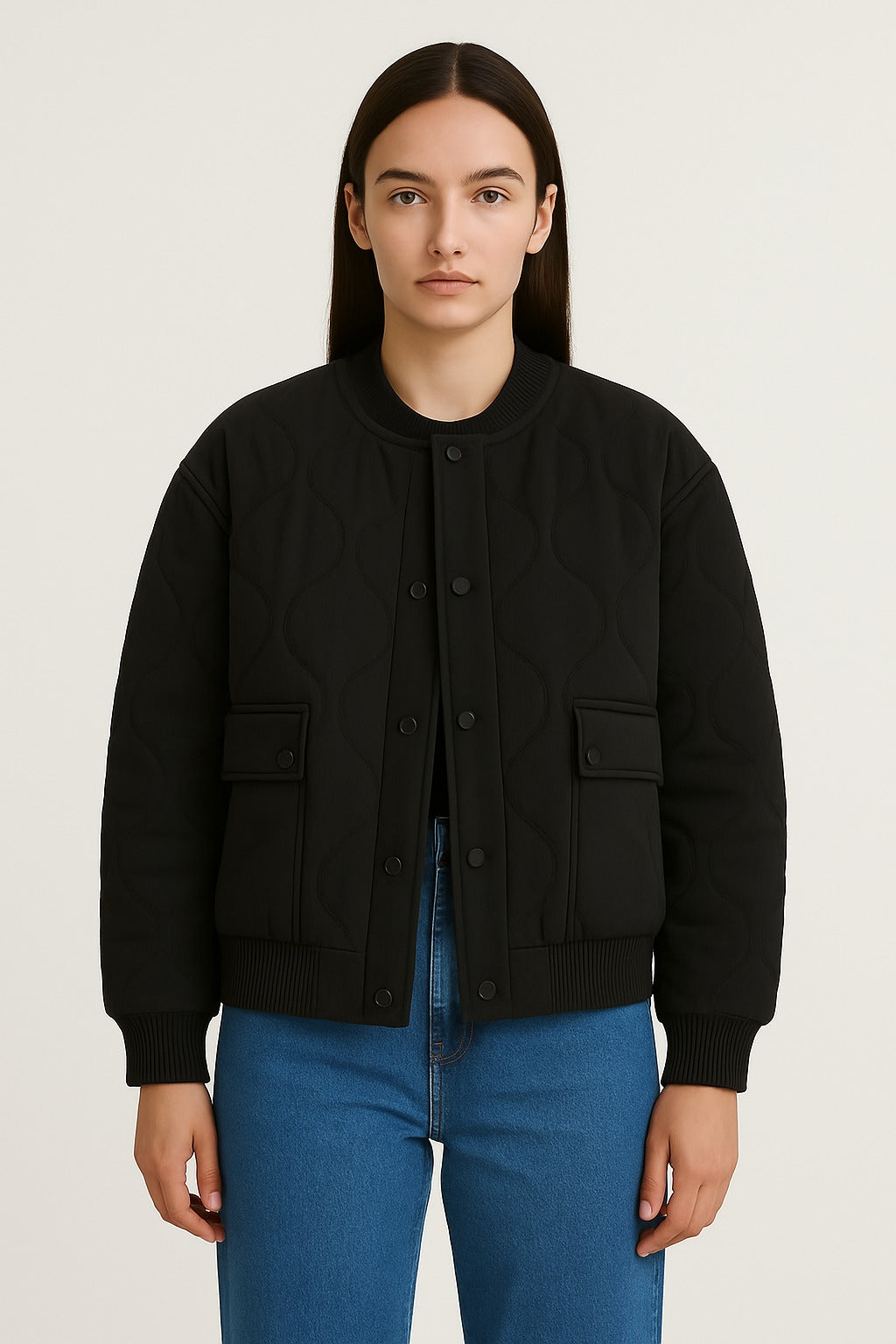 Gisela – Lässige Oversized Bomberjacke Für Damen