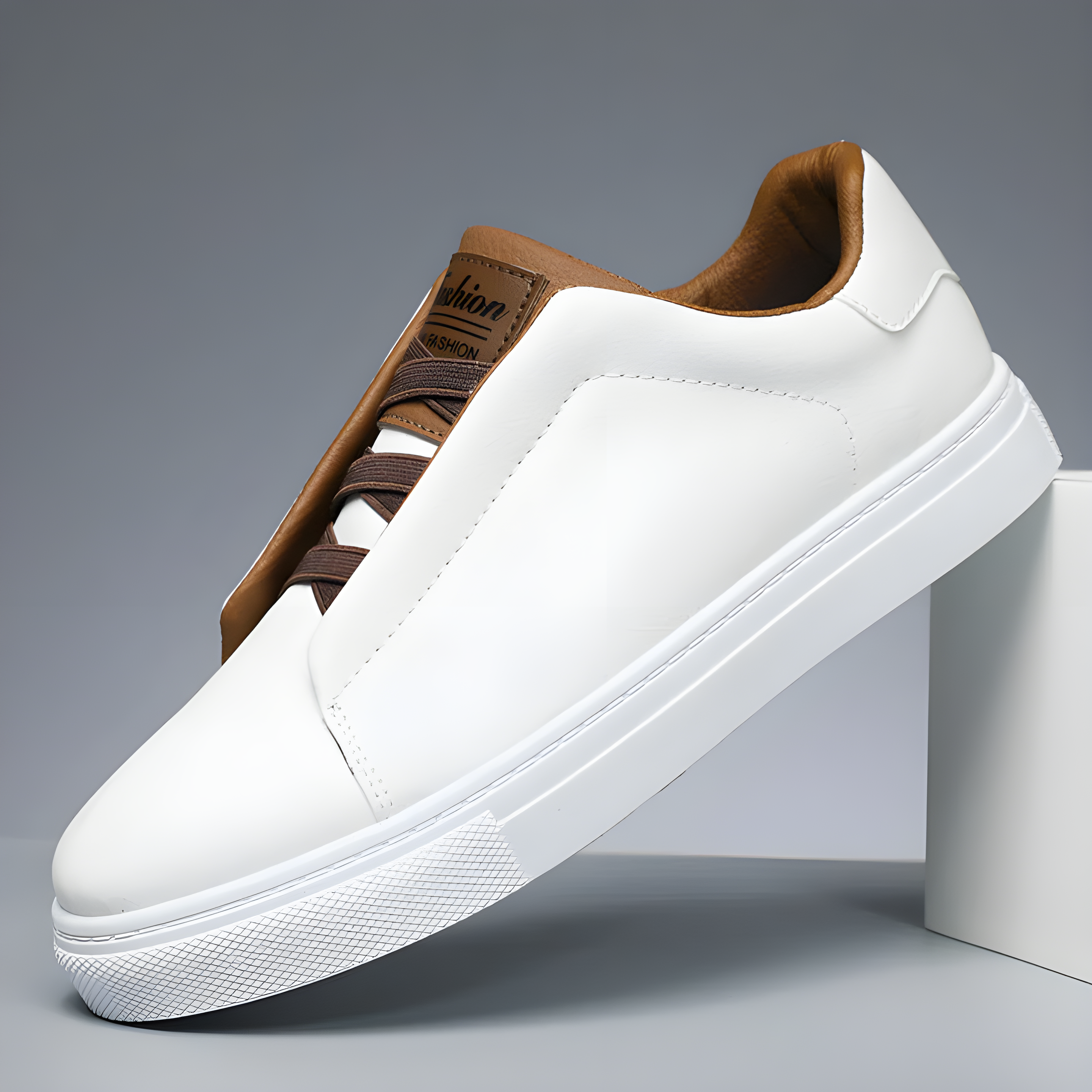 Gregor – Herren Sneaker Leder Klassisch Bequem Alltagsschuh