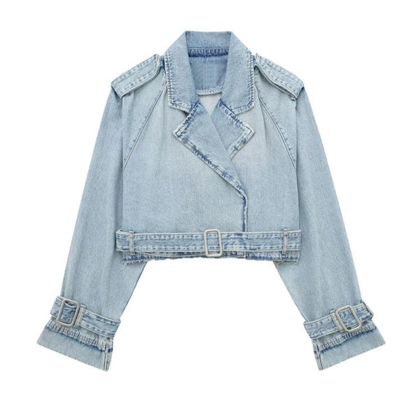 Vence - Denim-Trenchjacke