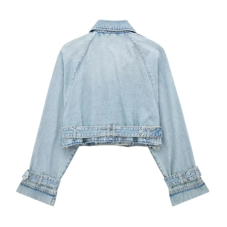 Vence - Denim-Trenchjacke