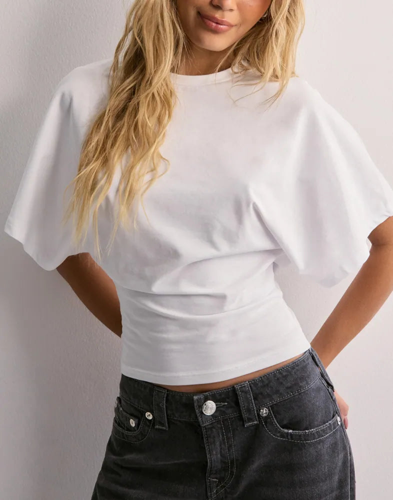Yvette - Elegant Women's T-Shirt - Weiß 1
