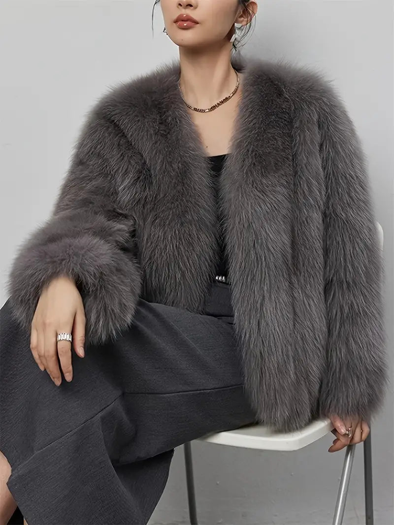 Soft Faux Fur Coat