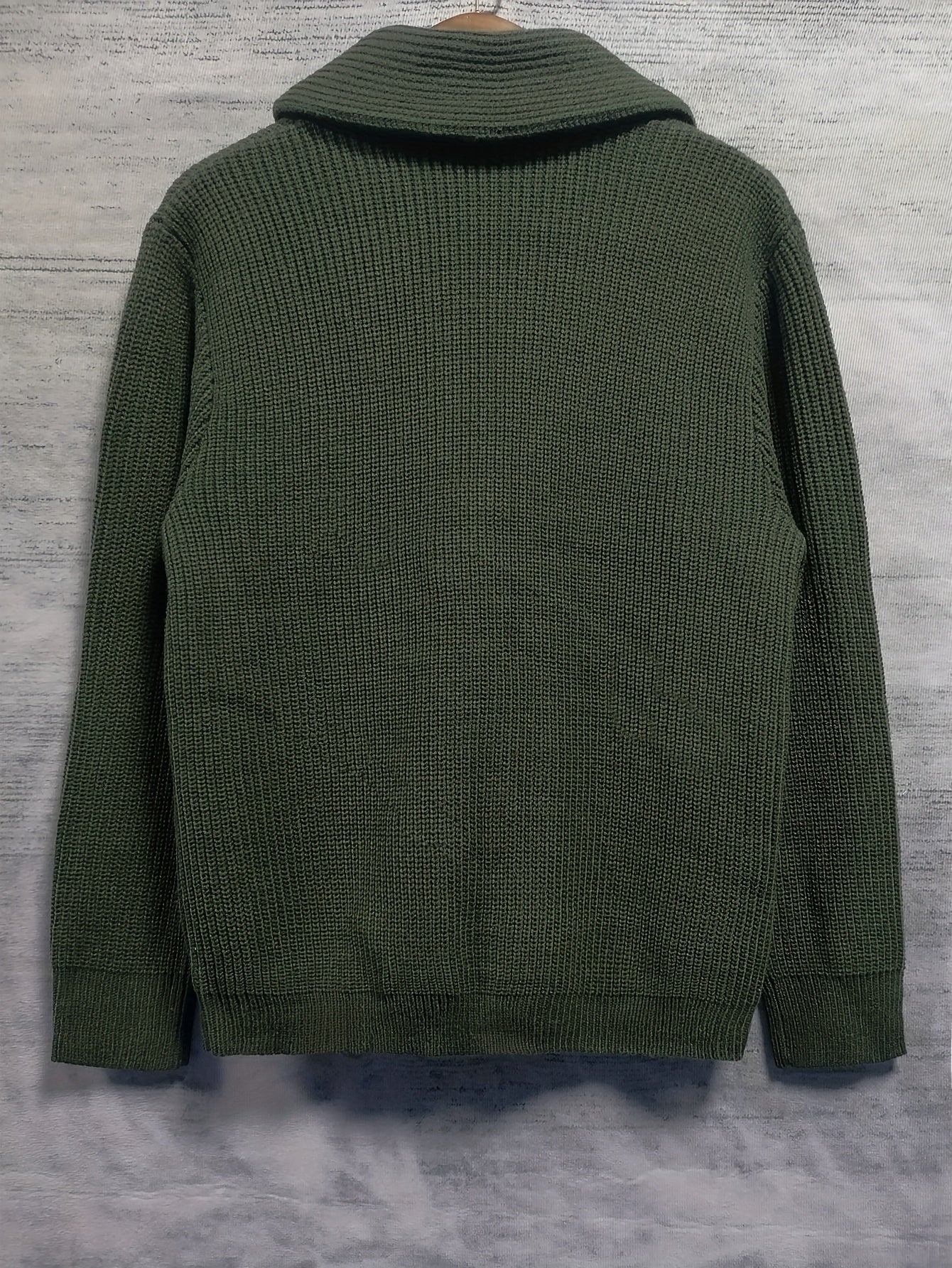 Bastian – Winter-Cardigan mit langen Ärmeln für Herren Mit Knopf