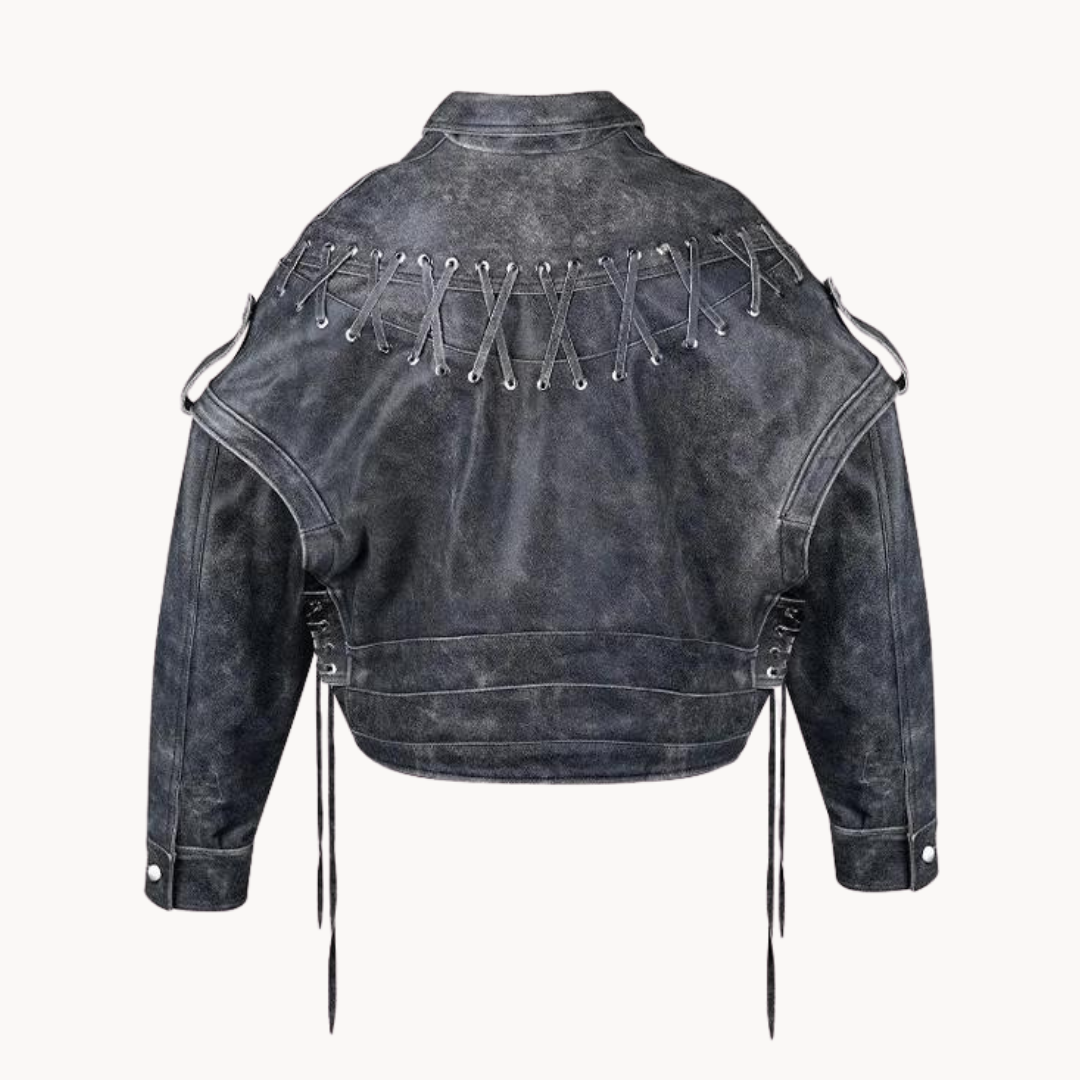 Noemi – Klassische Schwarze Bikerjacke