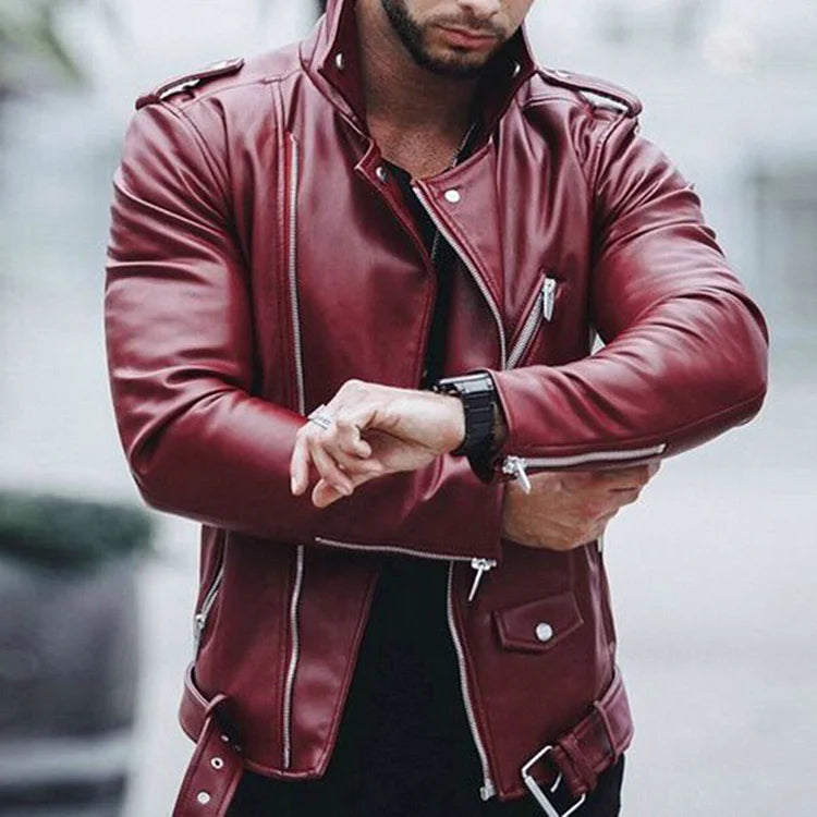 Estevao - Lederjacke für den Frühling, Herren