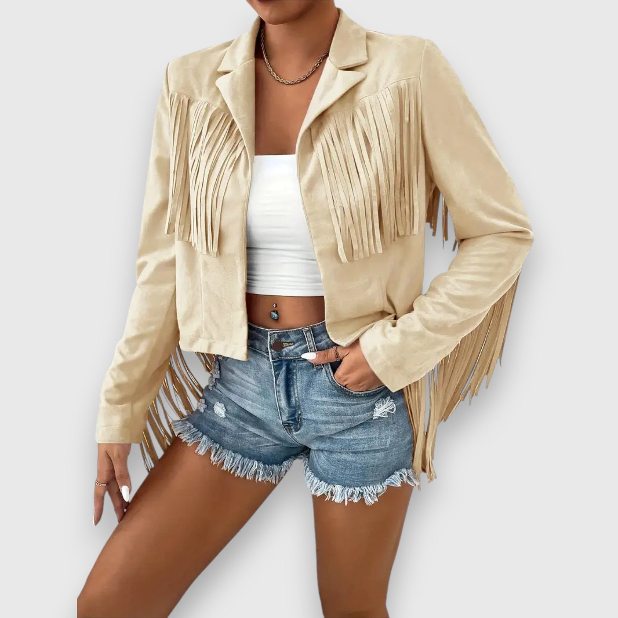 Olivia – Jacke mit modischen Quasten