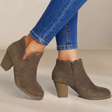 Alexe -Damen Stiefeletten mit Chunky Heel