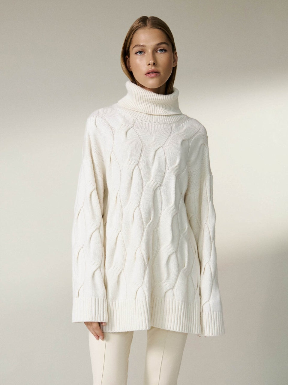Vanda – Locker Gestrickter Pullover In Weiß