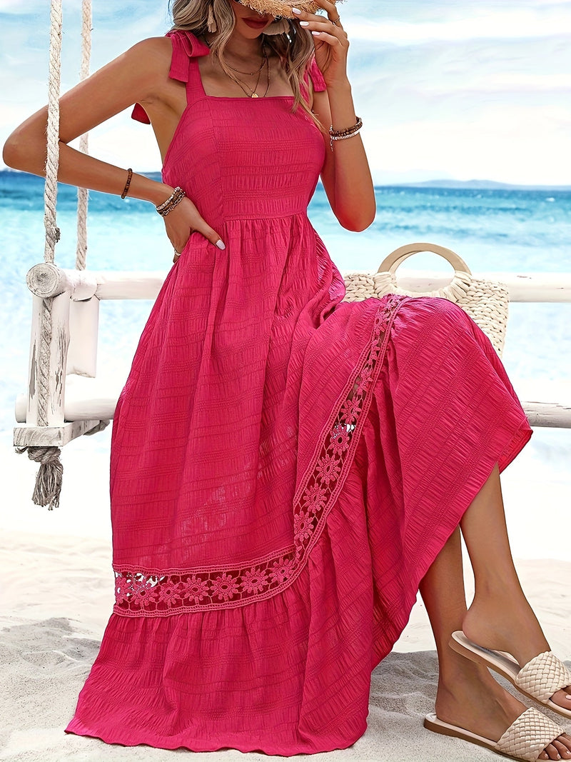 Emilly - Maxikleid aus roter Spitze