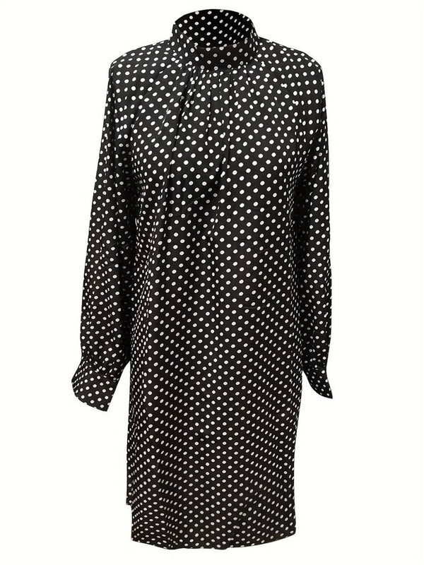 Yecica - Polka Dot Kleid mit Puffärmeln