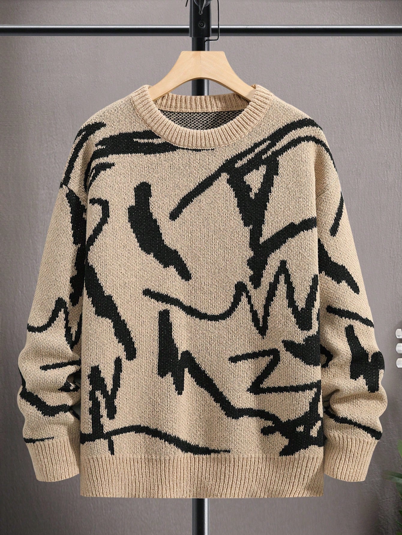 Petar - Herrenpullover mit winterlichem Print