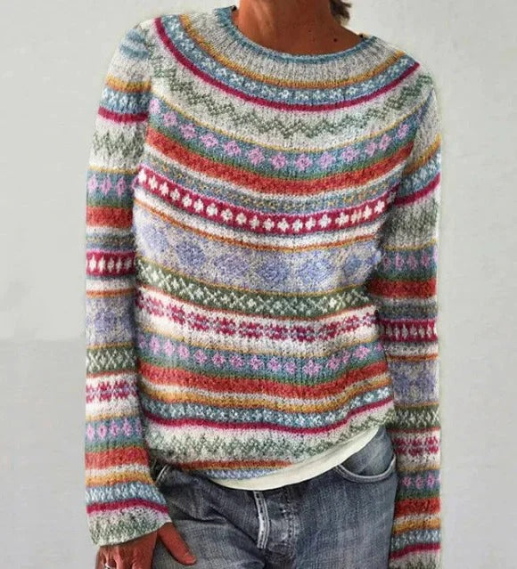 Guenevier - Chic Retro Herbst Pullover für gemütliche Tage
