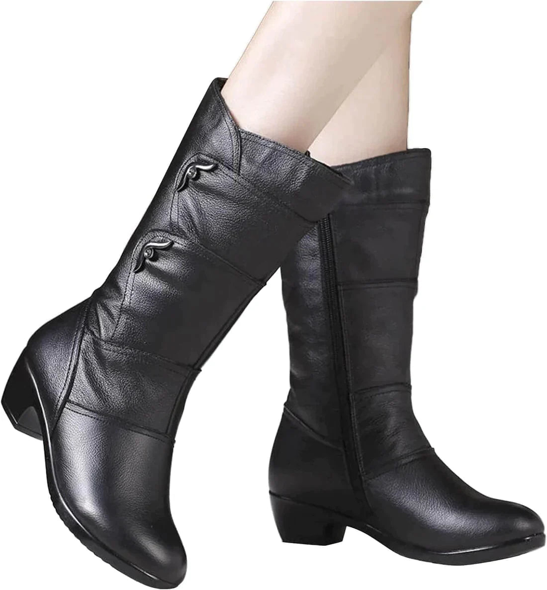 Melina – Warme Boots in Schwarz für Damen