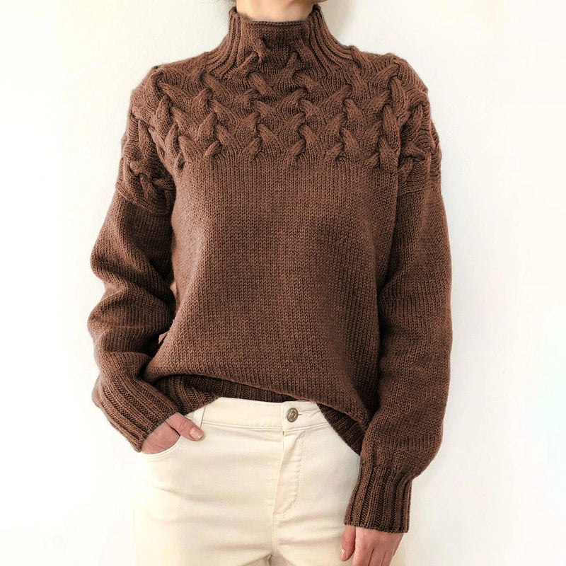 JUDIL - GESTRICKTER ROLLKRAGENPULLOVER