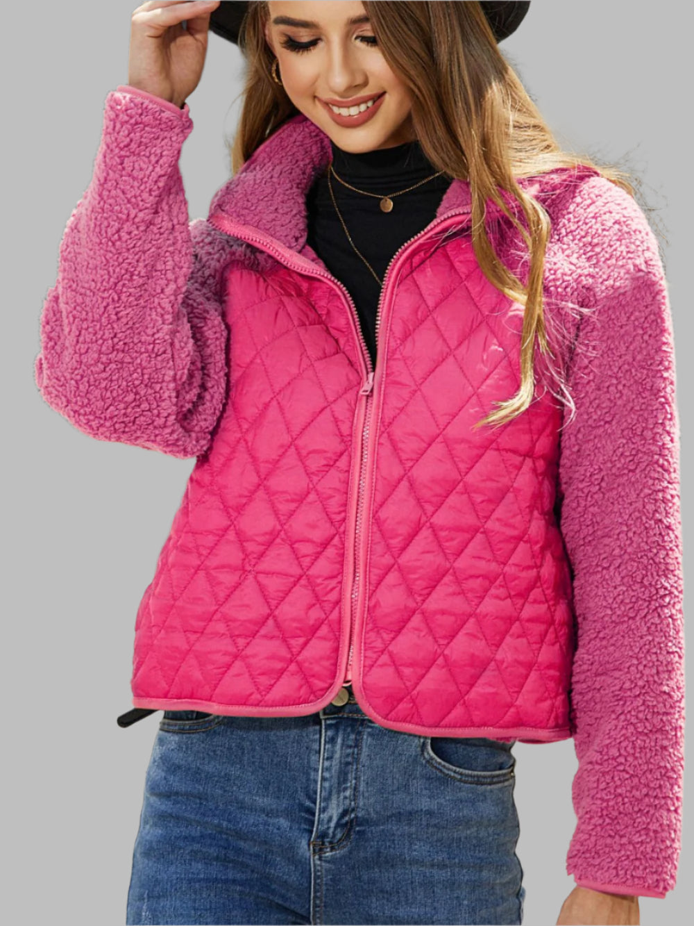 Ute – Jacke im Raglan-Stil mit Reißverschluss